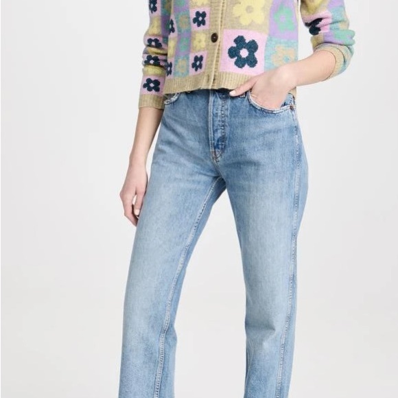 Sandy Liang “Nanny” Cardigan – Multicolor Floral Knit - Picture 7 of 7